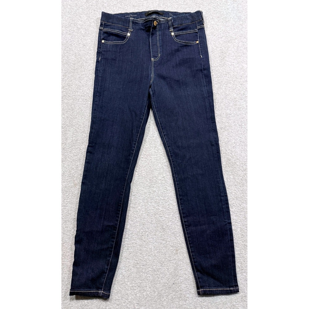 Liverpool Los Angeles Ankle Skinny Jeans Virginia Dark Indigo 12/31 Pull on